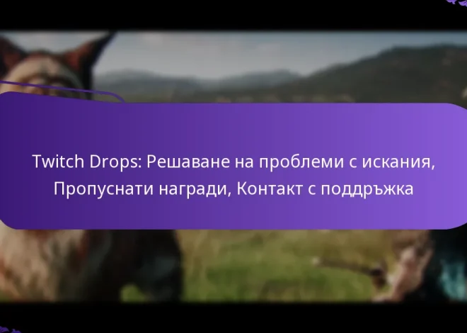 Twitch Drops: Решаване на проблеми с искания, Пропуснати награди, Контакт с поддръжка